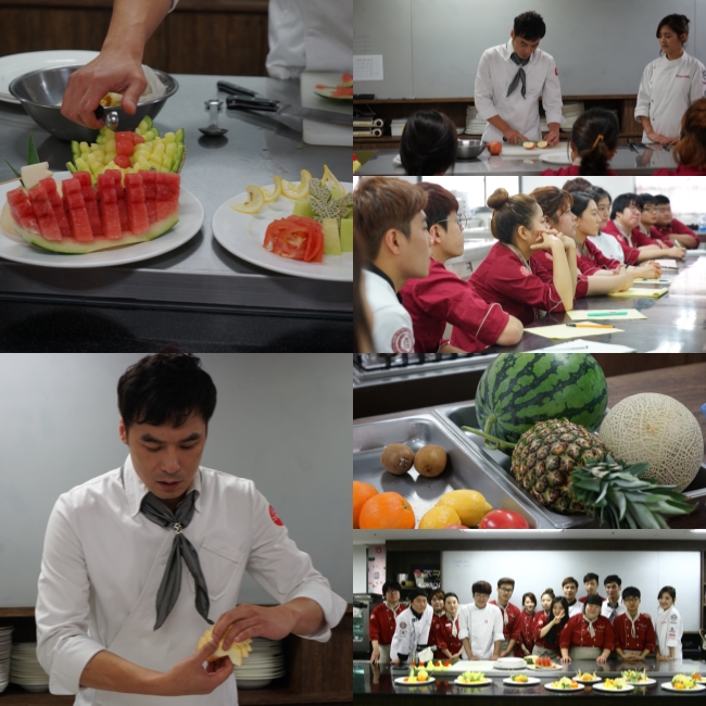 서울연희실용전문학교 실용음악학과 뮤지컬학과 뮤직비지니스학과 방송연예매니지먼트학과 등 학교생활 - 이상학쉐프 - 계절과일을 활용한 기본 및 응용 데코레이션 특강